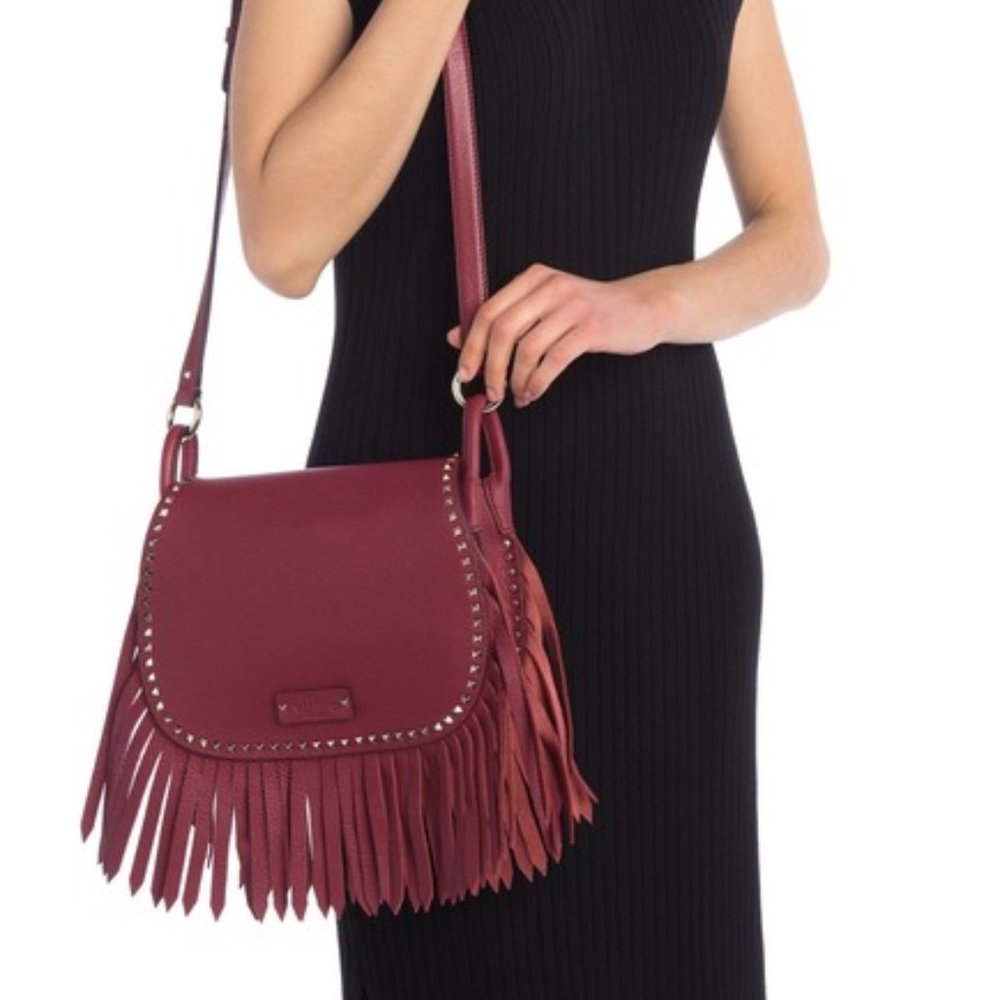 Valentino Garavani Fringe Leather Bag NWT